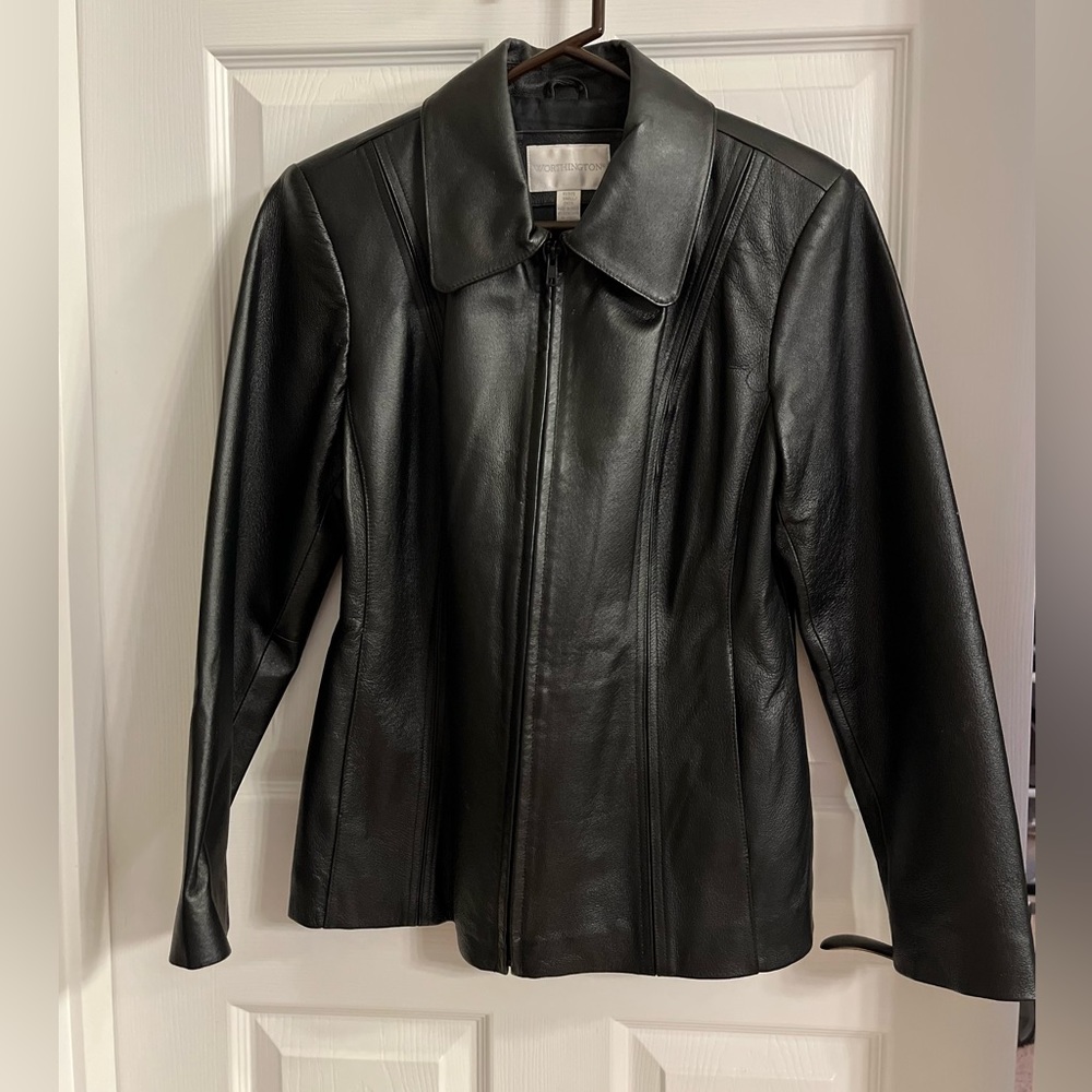 Worthington Genuine Leather Jacket (petite small)